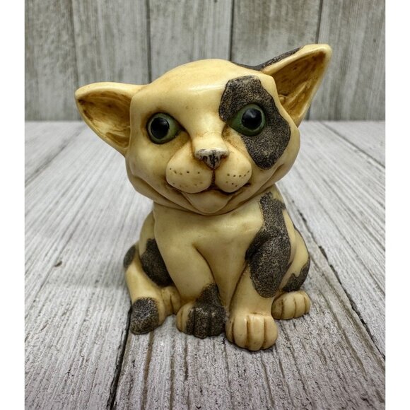 Harmony Kingdom Other - Vtg Harmony Kingdom Pot Belly's "Pete" Cat Kitten Figurine 2003 Hidden Yarn